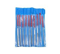 Set di lime diamantate da 10 pezzi con manico in plastica in metallo e pietra per rettifica piatta diamantata lima per raspa in legno fai da te per lucidare strumenti di macinazione fine manico