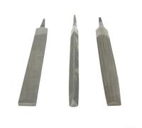 Set di lime in acciaio senza manico, 150 mm, per la lavorazione dei metalli per limare e tagliare superfici (lima piatta)