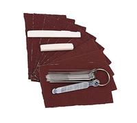 Set di Lime per Dadi per Sella per Ponte in Osso Strumento di Manutenzione per Liutaio Fai-da-te per Lucidare la Tastiera in Acciaio Inossidabile 13 Lime Rotonde 1 Lima Piatta