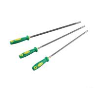 Set di lime per motosega, confezione da 3 lime rotonde per affilare motosega, dimensioni 4 mm, 4,8 mm, 0,5 mm, lame in acciaio al carbonio per la manutenzione del legno e il giardino