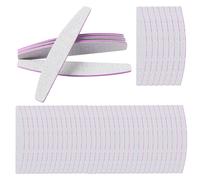 Set Di Lime Per Unghie 1-50 Pz 100/180 Grit A Mezza Luna Con Carta Abrasiva