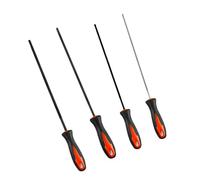 Set di lime professionali per motosega, robuste e rotonde, 3,2 mm, 4,0 mm, 4,8 mm, 5,5 mm, con spazio per affilare motoseghe elettriche