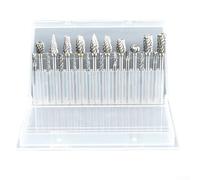 Set di lime rotanti in carburo con design a doppio taglio per lucidatura e rettifica dei metalli, 20 pezzi in lega di acciaio per legno