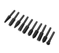 Set di Lime Rotative per Intaglio Legno 10 Pezzi, Nero | Metallo Duro Cementato, per Lucidatura e Taglio Rapido, Uso Domestico Fai da Te e Ingegneria