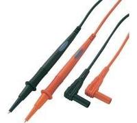 Set di linee di misurazione della sicurezza Voltcraft [Plug di lamella 4 mm-test Suggerimento] 1 m nero, MS-1A rosso (MS-1A) NEW
