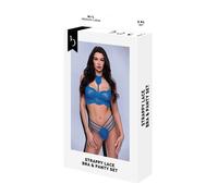 Set di Lingerie Baci Lingerie Bra & Panty Azzurro [S/M]