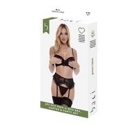 Set di Lingerie Baci Lingerie Peek-A-Boo Bra Nero [S/M]