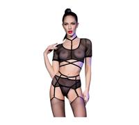 Set di Lingerie Chilirose Nero M 4 Pezzi