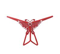 Set di lingerie sexy con scollo a V, cavezza in pizzo, lingerie sexy da donna per sesso reggicalze intime, lingerie da donna, lingerie irritabile, body lingerie da donna, Colore: rosso, Taglia unica