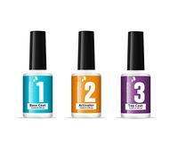 Set di liquidi per unghie con polvere dipping compreso base coat top attivatore attrezzi 3 in 1 non è necessario lampada LED facile da applicare asciuga velocemente basso odore applicazione uniforme l