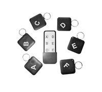 Set di localizzatore di chiavi wireless, localizzatore di allarmi da 90 dB, 6 etichette ricevitori, trasmettitore intelligente da 40 m, dispositivo anti-smarrimento per uso domestico e in viaggio