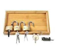 Set Di Lucchetti Educativi Per Bambini - Chiavi 13x22 Cm, Gioco Di Lucchetto Abbinato Per Aumentare Le Abilità Di Vita | Giocattolo Per Lo Sviluppo Delle Abilità Motorie , Regalo