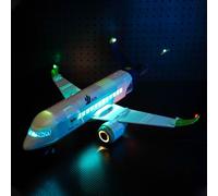 Set di luci a LED compatibile con aereo passeggeri Lego 60367 (senza modello), set di illuminazione decorativa compatibile con Lego Passenger Airplane giocattolo creativo