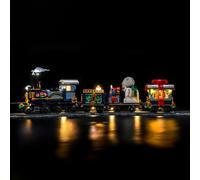 Set di luci a LED compatibile con Lego 10361 Holiday Express Train (nessun modello), set di illuminazione decorativa compatibile con Lego Holiday Express Train giocattolo creativo