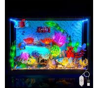 Set di luci a LED compatibile con Lego 10366 Tropical Aquarius (nessun modello), interruttore touch dimmer, set di illuminazione decorativa compatibile con Lego Tropical Acquario