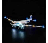 Set di luci a LED compatibile con Lego 11378 Douglas DC-3 PAN AM Airliner (non modello), set di illuminazione decorativa compatibile con Lego 11378 mattoncini da costruzione