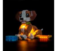 Set di luci a LED compatibile con Lego 31382 Cute Animals: Playful Puppy Dog (senza modello), set di illuminazione decorativa compatibile con Lego Cute Animals Playful Puppy Dog modello di mattoncini