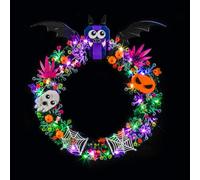Set di luci a LED compatibile con Lego 40825 Halloween Wreath (senza modello), set di illuminazione decorativa compatibile con Lego Halloween Wreath giocattolo creativo