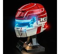 Set di luci a LED compatibile con Lego 43014 HP Charles Leclerc Helmet (senza modello), set di illuminazione decorativa compatibile con Lego HP Charles Leclerc Helmet modello di mattoncini