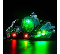 Set di luci a LED compatibile con Lego 75360 Yoda's Jedi Starfighter (nessun modello), set di illuminazione decorativa compatibile con Yoda Jedi Starfighter giocattolo creativo