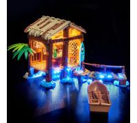 Set di luci a LED compatibile con Lego 75636 Windmill Village Hut (nessun modello), set di illuminazione decorativa compatibile con Lego Windmill Village Hut mattoncini modello