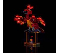 Set di luci a LED compatibile con Lego 76448 Fawkes: Silente Phoenix (non modello), set di illuminazione decorativo compatibile con Lego Fawkes Silente Phoenix Creative Toy