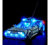 Set di luci a LED compatibile con Lego 77256 Time Machine from Back to The Future (nessun modello), set di illuminazione decorativa compatibile con Lego Time Machine from Back to The Future mattoncini