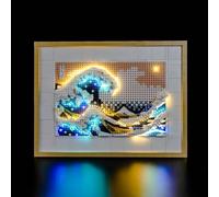 Set di luci a LED compatibile con Lego Hokusai - The Great Wave 31208 (nessun modello), set di illuminazione decorativa compatibile con Lego Hokusai - The Great Wave giocattolo creativo