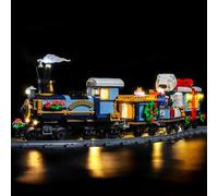 Set di luci a LED compatibile con Lego Holiday Express Train 10361 (senza modello), set di illuminazione decorativa compatibile con Lego Holiday Express Train mattoncini modello