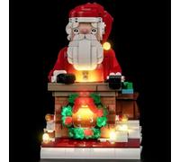 Set di luci a LED compatibile con Lego Santa's Holiday Countdown 40874 | (senza modello), set di illuminazione decorativa, montaggio semplice e illuminazione stabile, regalo perfetto per le feste