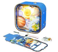 Set di luci a LED in legno 3D, dimmerabili, ricaricabili, per cameretta dei bambini, camera da letto, cameretta dei bambini, regali, decorazione della stanza (sistema solare)