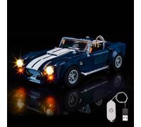 Set di Luci Led Compatibile con Lego 10357 Shelby Cobra 427 S/C (Nessun Modello), Interruttore Touch Dimmer Set di Illuminazione Decorativa Compatible with Lego Shelby Cobra 427 S/C Giocattolo