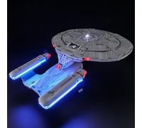 Set di Luci LED Compatibile Con Star Trek: U.S.S. Enterprise NCC-1701-D | Compatibile Con LEGO Icons 10356 (Modello di mattoncini non incluso)