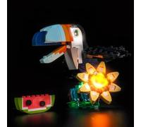 Set di luci LED compatibili con Lego Wild Animals: Tropical Toucan 31173 (non modello), set di illuminazione decorativa per giocattolo creativo
