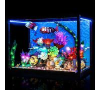 Set di luci LED con interruttore dimmer touch compatibile con Lego 10366 Tropical Aquarium (nessun modello), set di illuminazione decorativa compatibile con Lego Tropical Aquarium giocattoli creativi