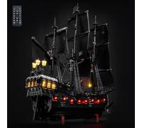 Set di luci LED con telecomando compatibile con Lego Captain Jack Sparrow's Pirate Ship 10365 (nessun modello), set di illuminazione decorativa compatibile con Lego Captain Jack Sparrow's Pirate Ship