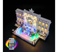 Set di luci LED RGB con telecomando compatibile con fontana Lego Trevi 21062 (senza modello), set di illuminazione decorativa compatibile con Lego 21062 Trevi Fountain giocattolo creativo
