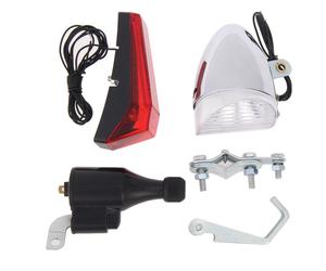 Set di luci per bicicletta/bicicletta senza batteria, faro a dinamo, sicurezza migliorata