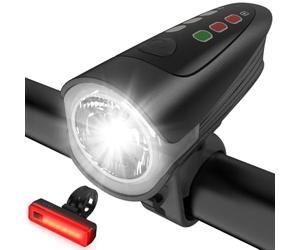 Set di luci per bicicletta, omologate secondo il codice della strada