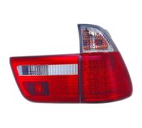 Set di luci posteriori a LED compatibile con BMW X5 E53 2000-2002 - Rosso/Trasparente