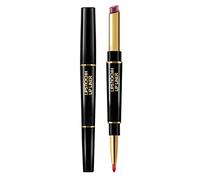 Set di lucidalabbra per adolescenti, con 2 penne, in velluto, 1 rossetto con labbro, resistente, rossetto a testa lunga, nude, doppio rossetto, organizer per rossetti (E, taglia unica)