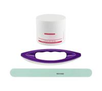 Set di lucidatura per unghie naturali, spazzola in pelle di pecora per strisce, strumento per la cura delle unghie, levigante professionale progettato per una lucentezza sana, per manicure a casa e