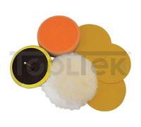 SET DI LUCIDATURA SPUGNE TAMPONI 6pz TRAPANO CERATURA 107912