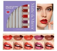 Set Di Macchie Per Labbra, Raccolta Dei Colori Delle Labbra, Formula Duratura Di 10 Pezzi, Set Di Trucco Versatile, Vibranti Per Usura Quotidiana, Casa, Pendolarismo, Viaggi, Viaggi