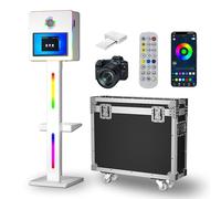 Set di macchine fotografiche con mini stampante, fotocamera, carta da stampa, telecomando, striscia luminosa RGB, 8 GB + 256 GB, perfetto per eventi, feste, noleggi, compleanni, matrimoni