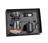 Set di macchine per il caffè, set da caffè preparato a mano, 5 pezzi manuale portatile per macinazione del caffè, kit di utensili per la preparazione del caffè fatto a mano, set da caffè tutto in uno