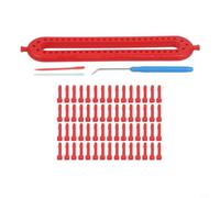Set di macchine per maglieria per realizzare sciarpe e maglioni fai da te, con gancio e due uncinetti, compatibile con i comuni tipi di filati artigianali (25 cm)