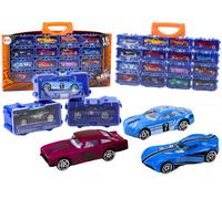 Set di macchinine in metallo con valigetta - 16 pezzi