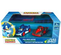 Carrera 15813023 P&S Hedgehog-Sonic vs. Shadow Twin Pack Wind-up Vehicle