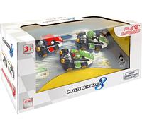 SET DI MACCHININE SUPER MARIO Mario Kart 8: Pull & Speed - Colori assortiti, 3 pezzi, Plastica, Età 3+